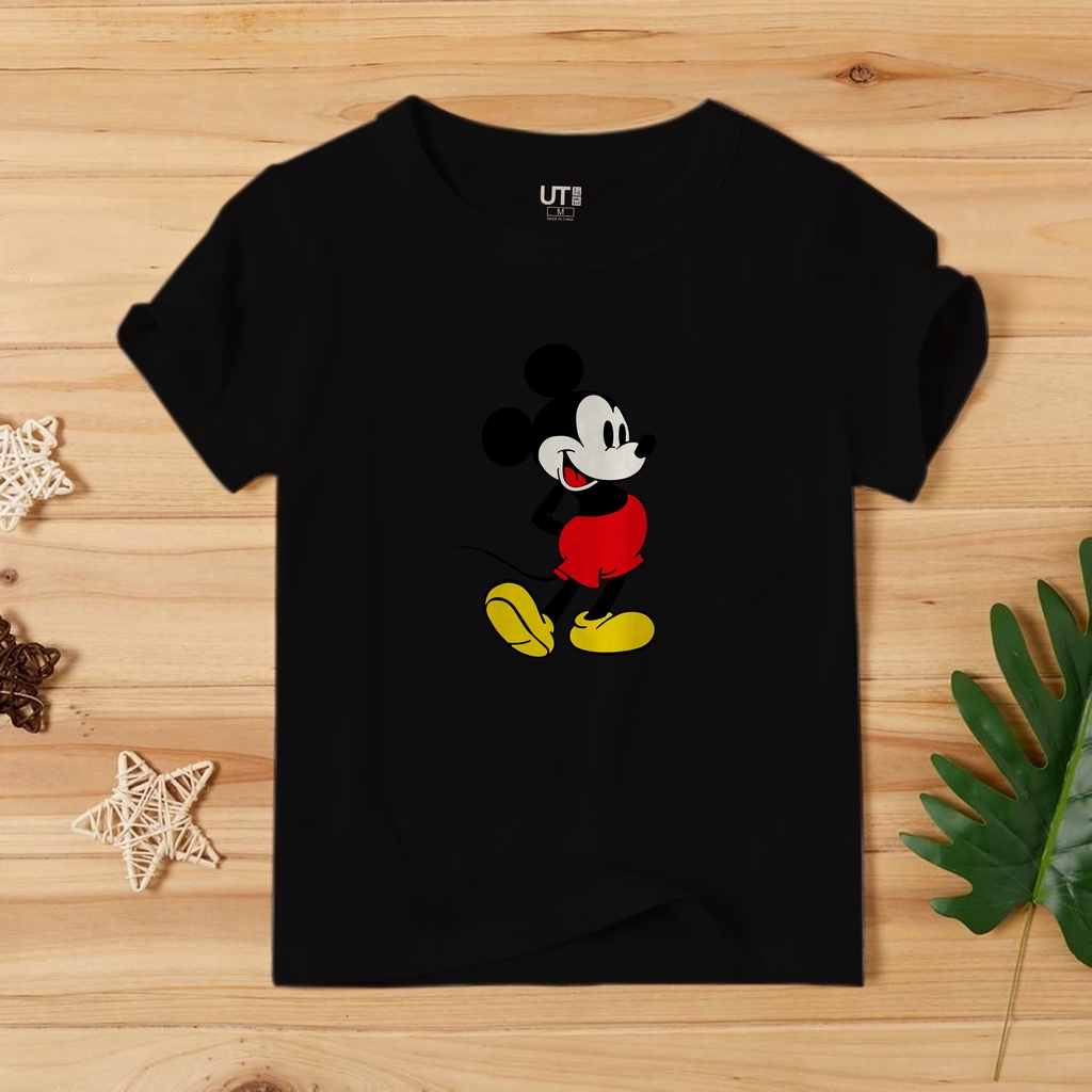 UNIQLO MICKEY MOUSE PREMIUM Kaos T-Shirt anak Cowok Cewek