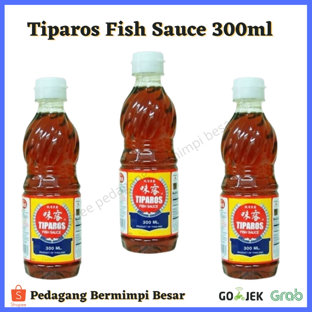 Tiparos Fish Sauce 300ml/ Kecap Ikan Tiparos Thailand Halal/ Kecap Ikan 300ml/ BUMBU MASAK SAUS KECAP IKAN THAILAND