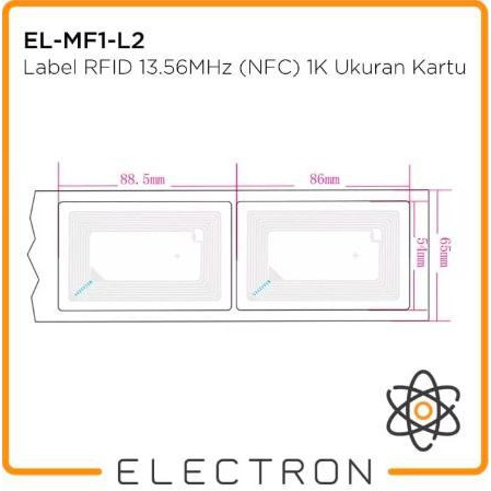 EL-MF1-L2 RFID 13.56 MHz 1K CR80 Label Sticker Tag NFC RC522 Stiker