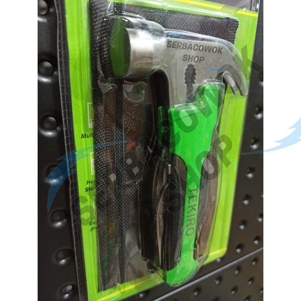 Tekiro Palu Kambing Lipat Multifunction Claw Hammer 15 in 1 Termurah Berkualitas