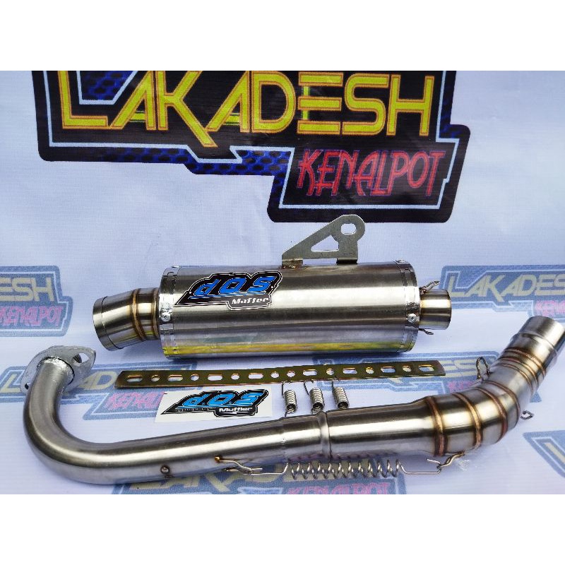 KNALPOT DOS (INLET 38/50) BEAT MIO VARIO AEROX SCOOPY NMAX PCX ADV LEXI GENIO FREEGO XRIDE SPACY DLL