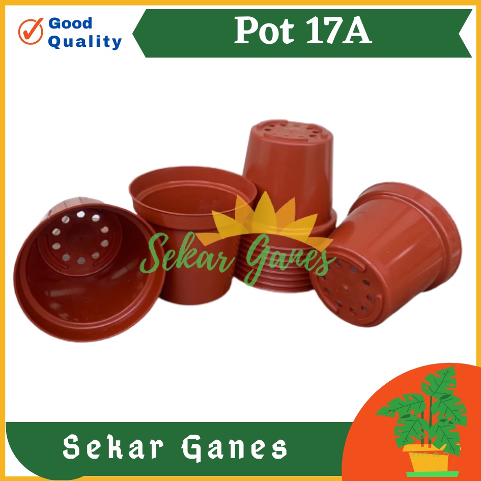 Pot Tinggi 17A Merah Bata Terracota  Merah Coklat Mirip Pot Usa Eiffel 20 25 Pot Tinggi Tirus 10 15 18 20 30 35 40 50 Cm Plastik Besar Hitam Putih Termurah Pot Tanaman Bahan Bagus