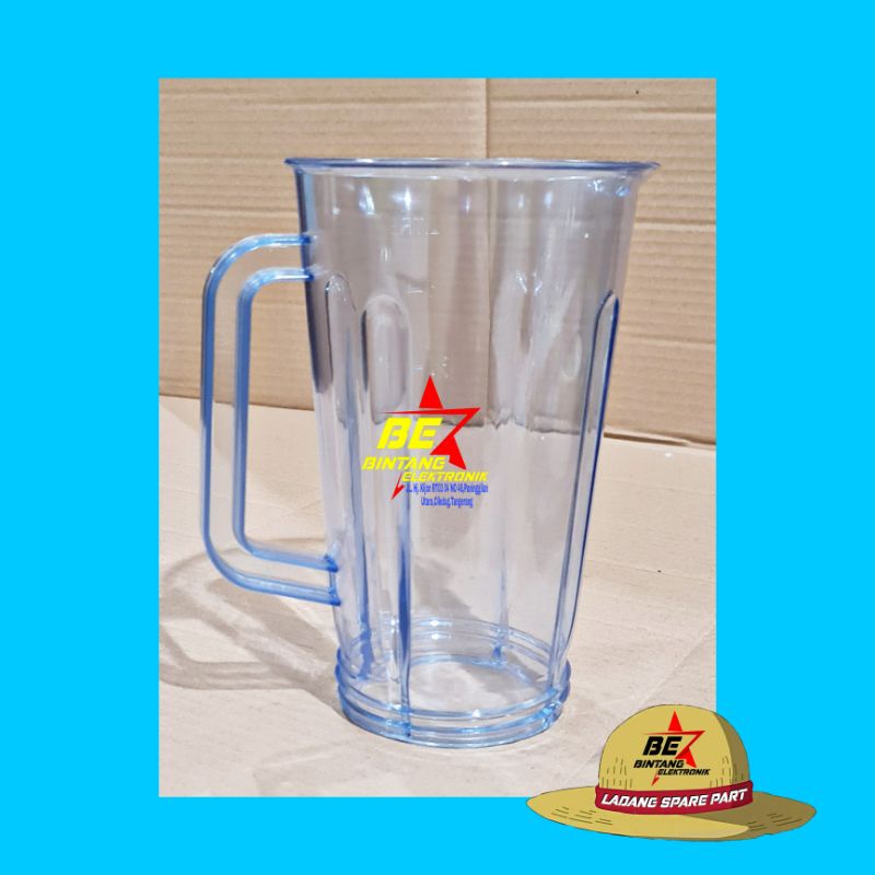 1  Gelas Tabung Jar Blender Miyako Sanex GMC Nasional omega plastik 1liter-4