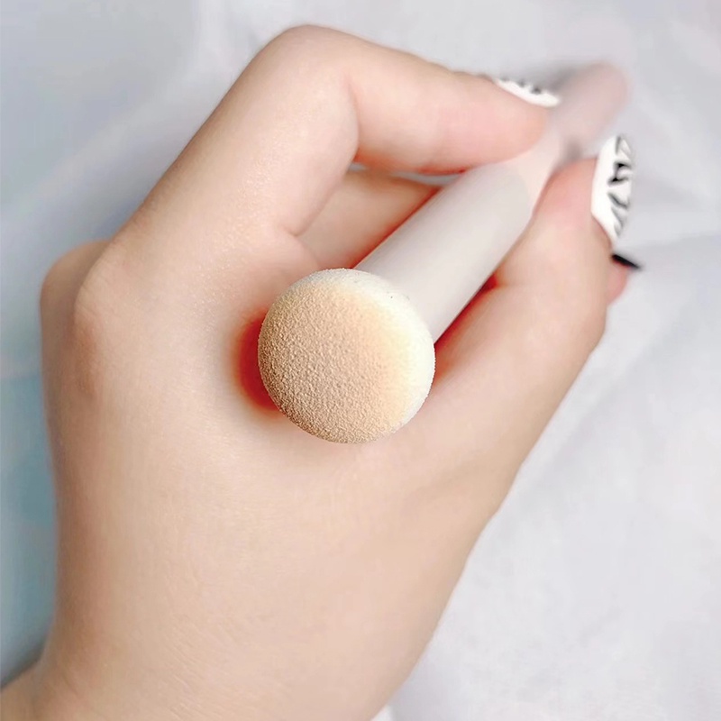 Spons Concealer Bebas Latex Spon Bulat Foundation Brush Kepala Jamur Kecil Puff Foundation Bedak Spons Alat Kecantikan