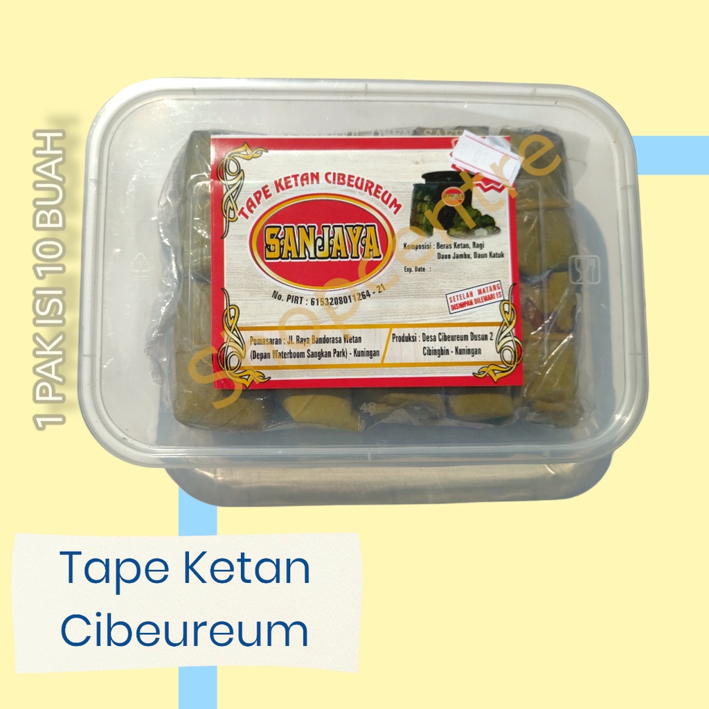 

Tape ketan SANJAYA 1 pak 10 buah
