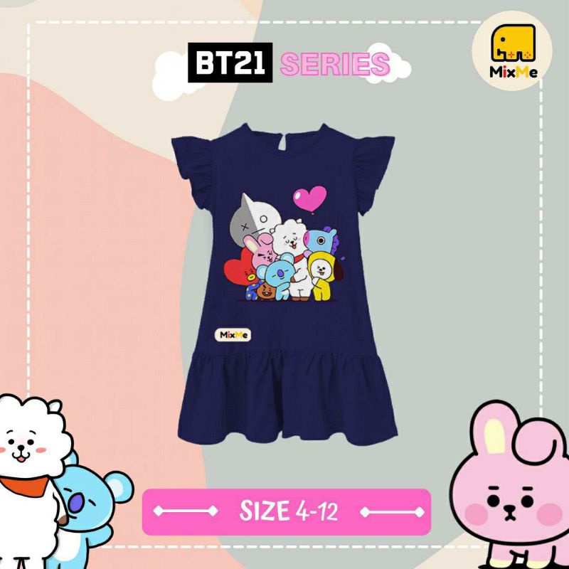 Dress Anak Perempuan BT21 Series