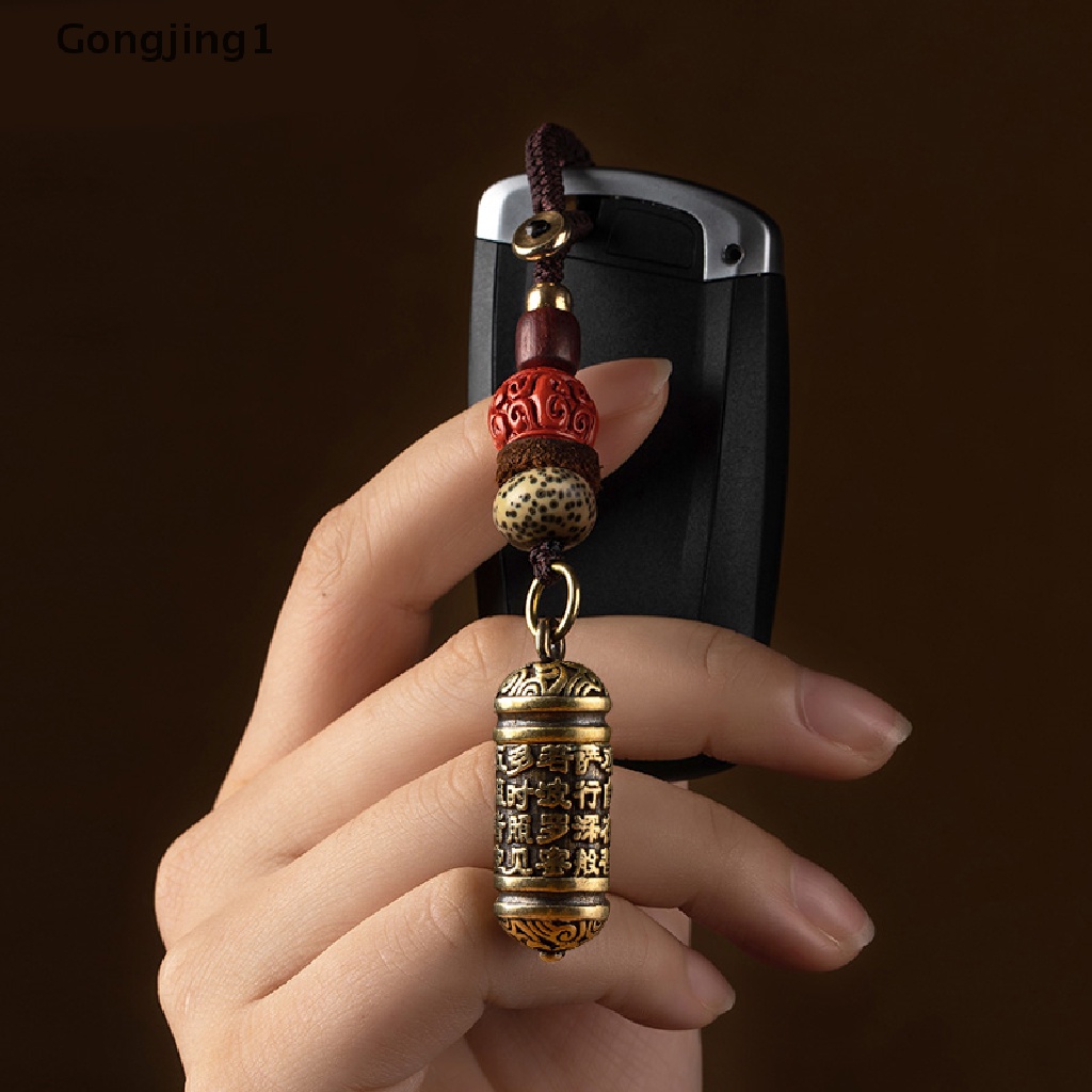 Gongjing1 Gantungan Kunci Mobilliontin Botol Sutra Tibet Buddhism Cina