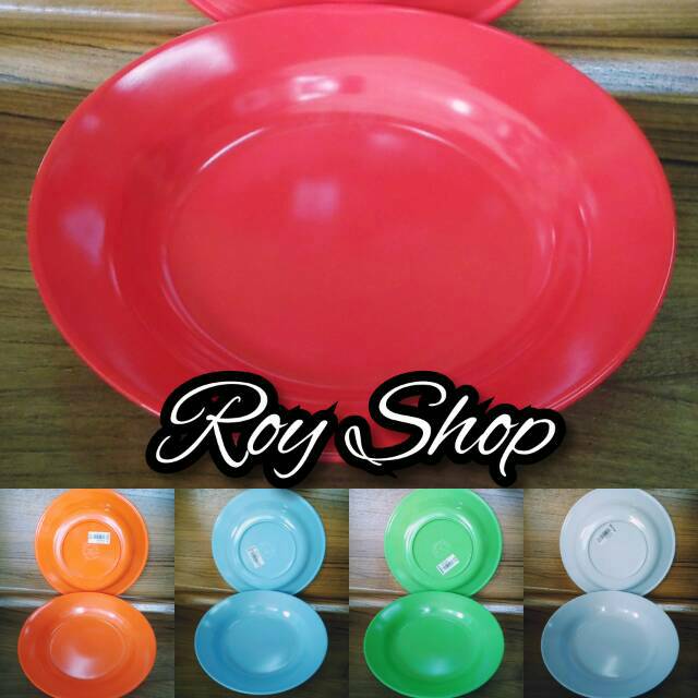 Roy Shop (3pcs) tatakan gelas piring 6" cekung melamin onyx1306