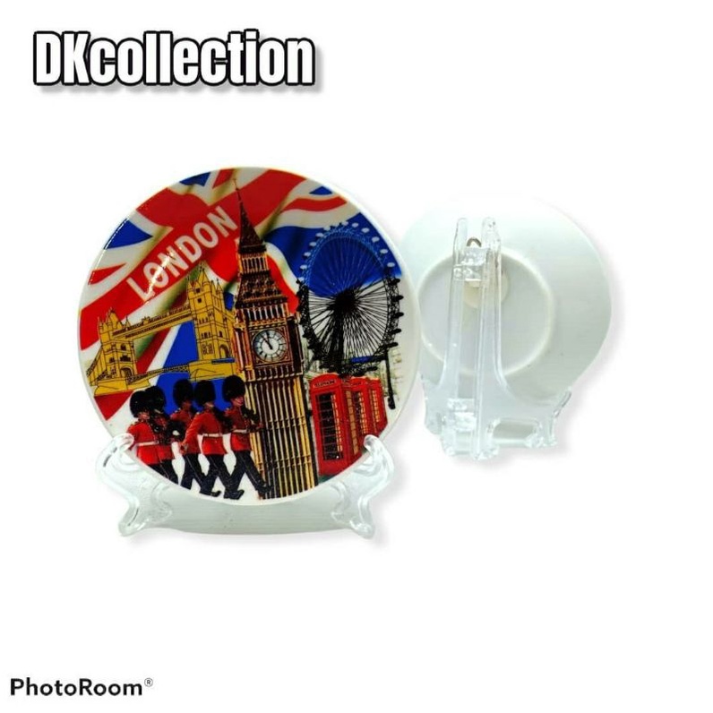 PAJANGAN PIRING LONDON 10cm PAJANGANPIRING ENGLAND SOUVENIR HIASAN DINDING LONDON SOUVENIR PARIS