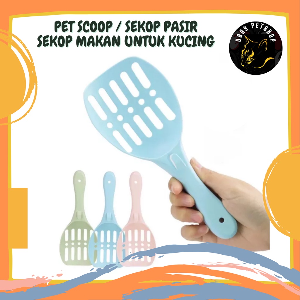 Scoop Pasir Kucing Sekop Serokan mini Cat Litter Kucing Anjing