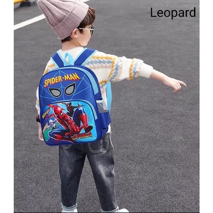 tas ransel anak laki laki tas sekolah anak spiderman tas spiderman biru tas sekolah anak tk sd