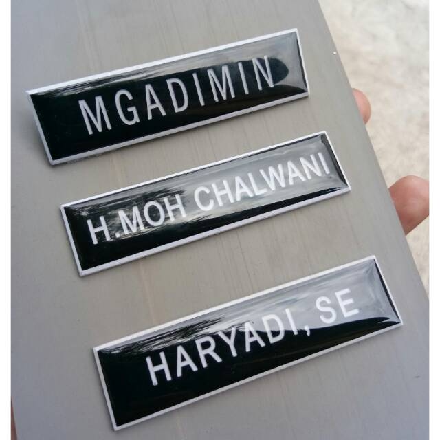 

Nama dada | name tag