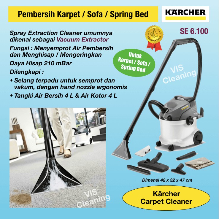 Carpet Cleaner Karcher SE 6.100 (Vacuum Extractor / Spray Extraction)