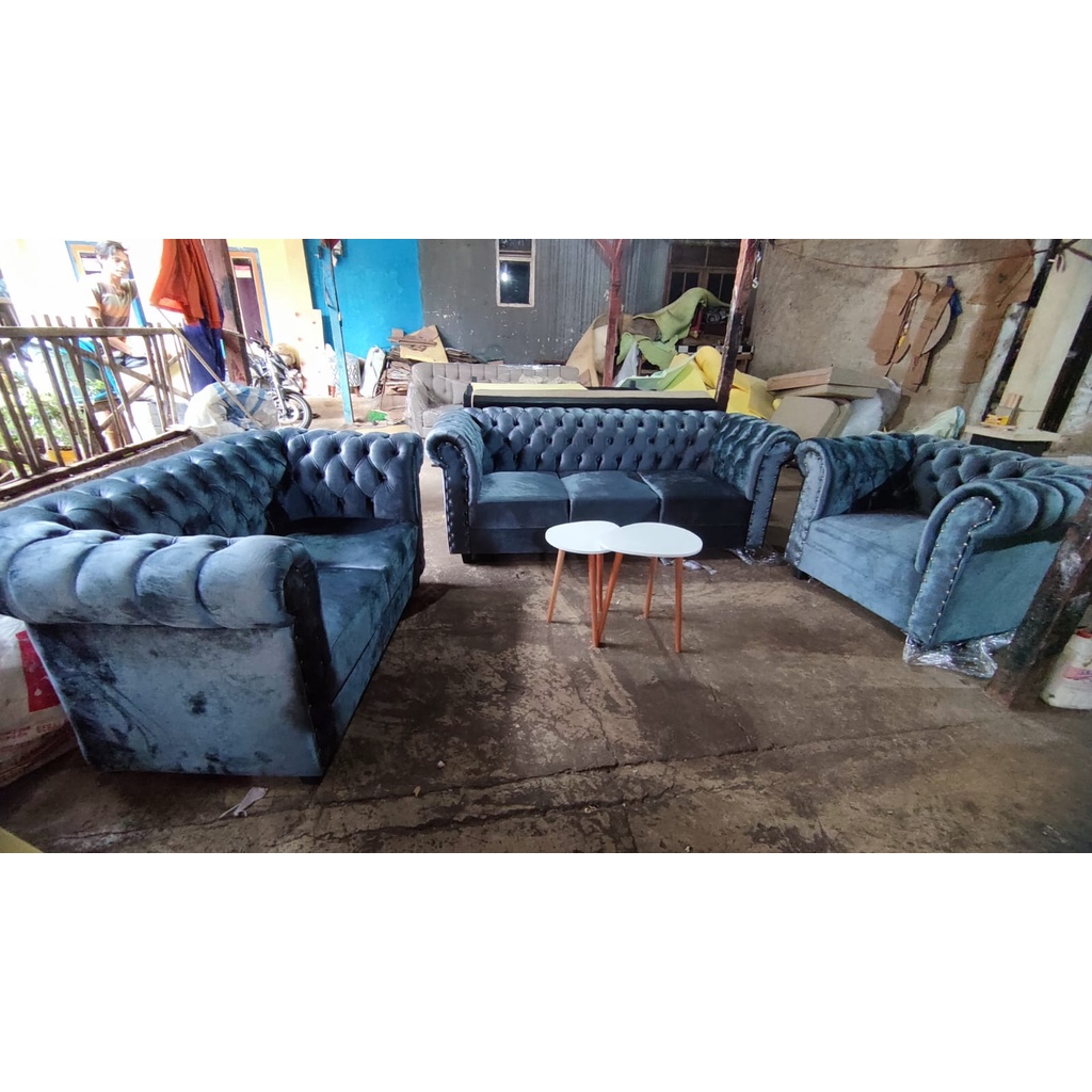 Sofa Tamu / Sofa Ruang Tamu / Sofa Ruang Keluarga / Sofa Mewah / Kursi Tamu Type Porto 321 (Tanpa Me