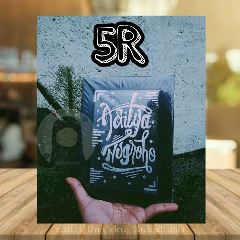 

(5R) Typography Art Hand Made tanpa foto / kado unik/kado pernikahan/kado tulisan/kado pigura