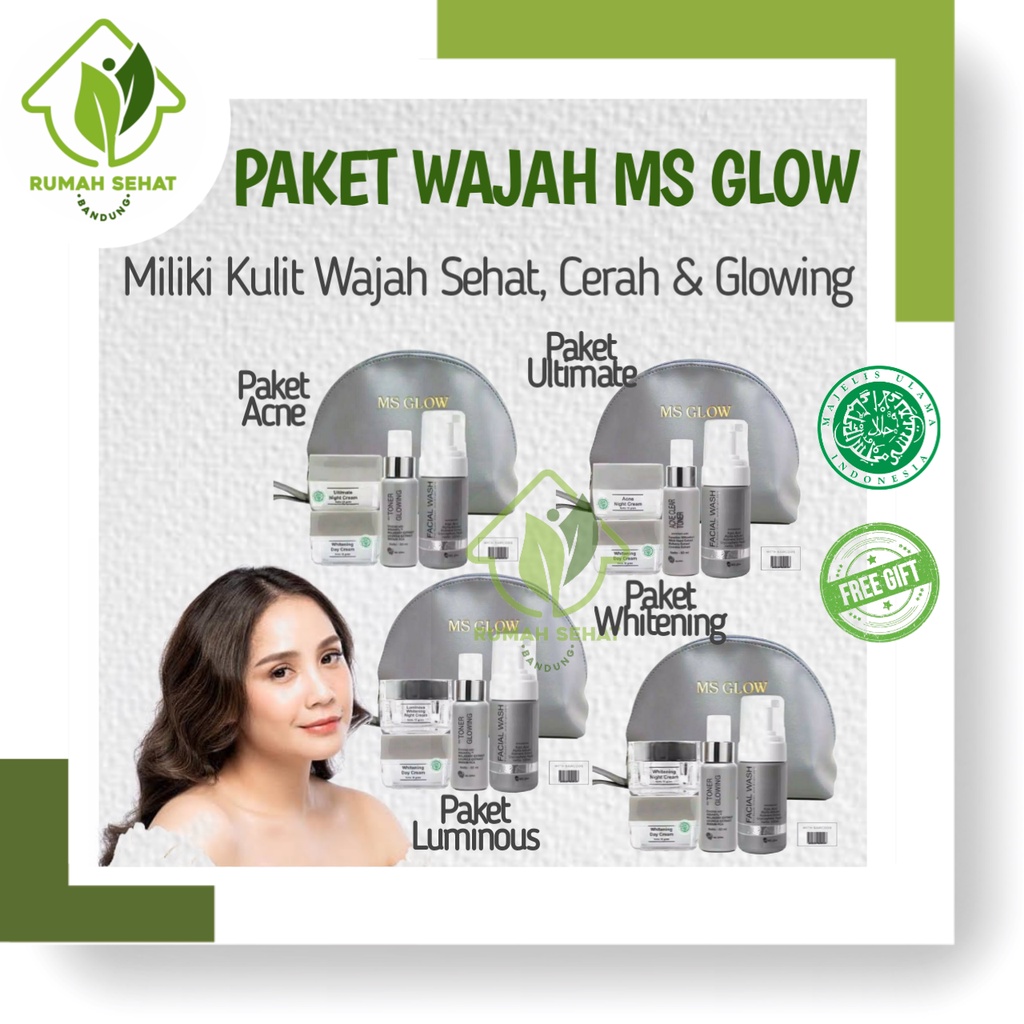 MS Glow Original Whitening Luminous cream pemutih wajah skincare cream wajah msglow glowing pemutih