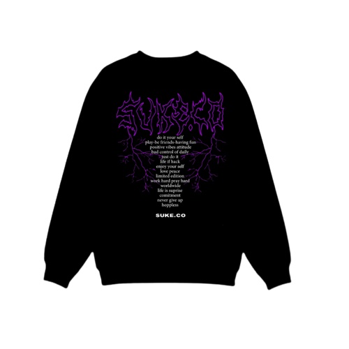 Sweater Crewneck Aesthetic Metal Font Pria &amp; Wanita Distro Fleece Tebal M-XL