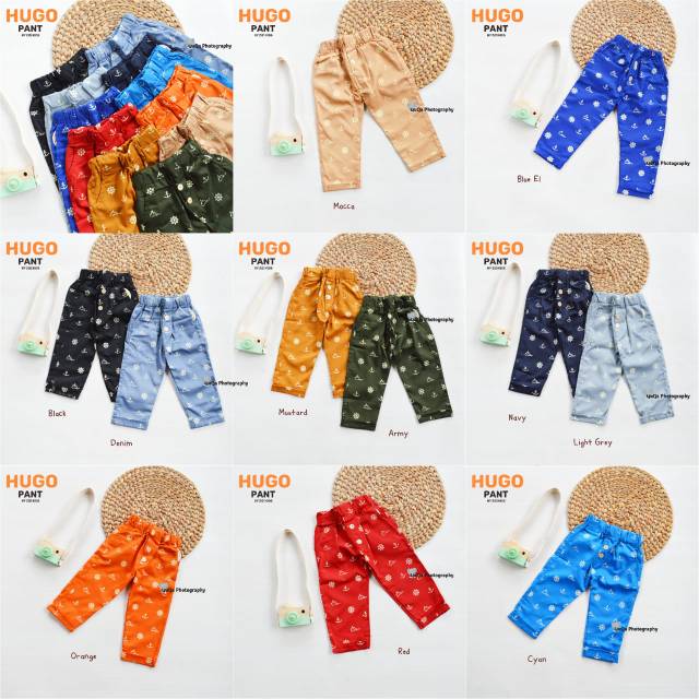 Celana Anak Unisex Hugo Usia 0 Bulan - 6 Tahun By Zizi Kids Batch Kids