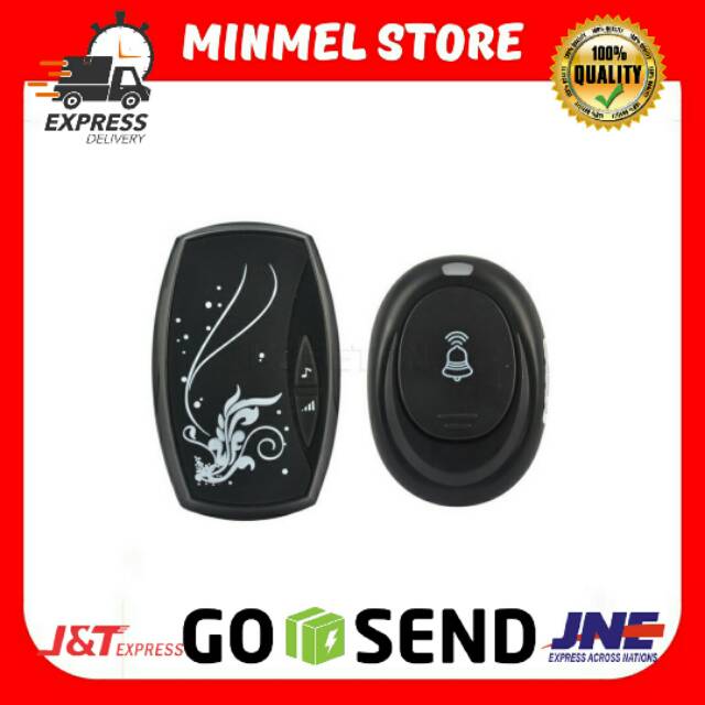 [BERGARANSI] BEL ALARM PINTU RUMAH WIRELESS WATERPROOF DOORBELL EU PLUH FORECUM BEL PINTU NIRKABEL