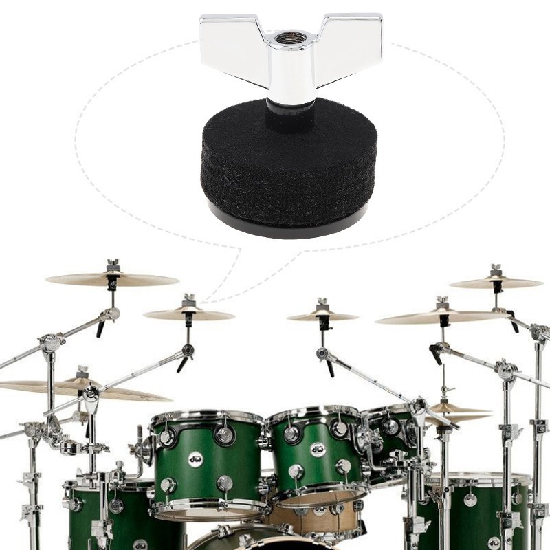 21 / 12pcs Pad Cymbal Drum Jazz Pengganti Dengan Cymbal Sleeve