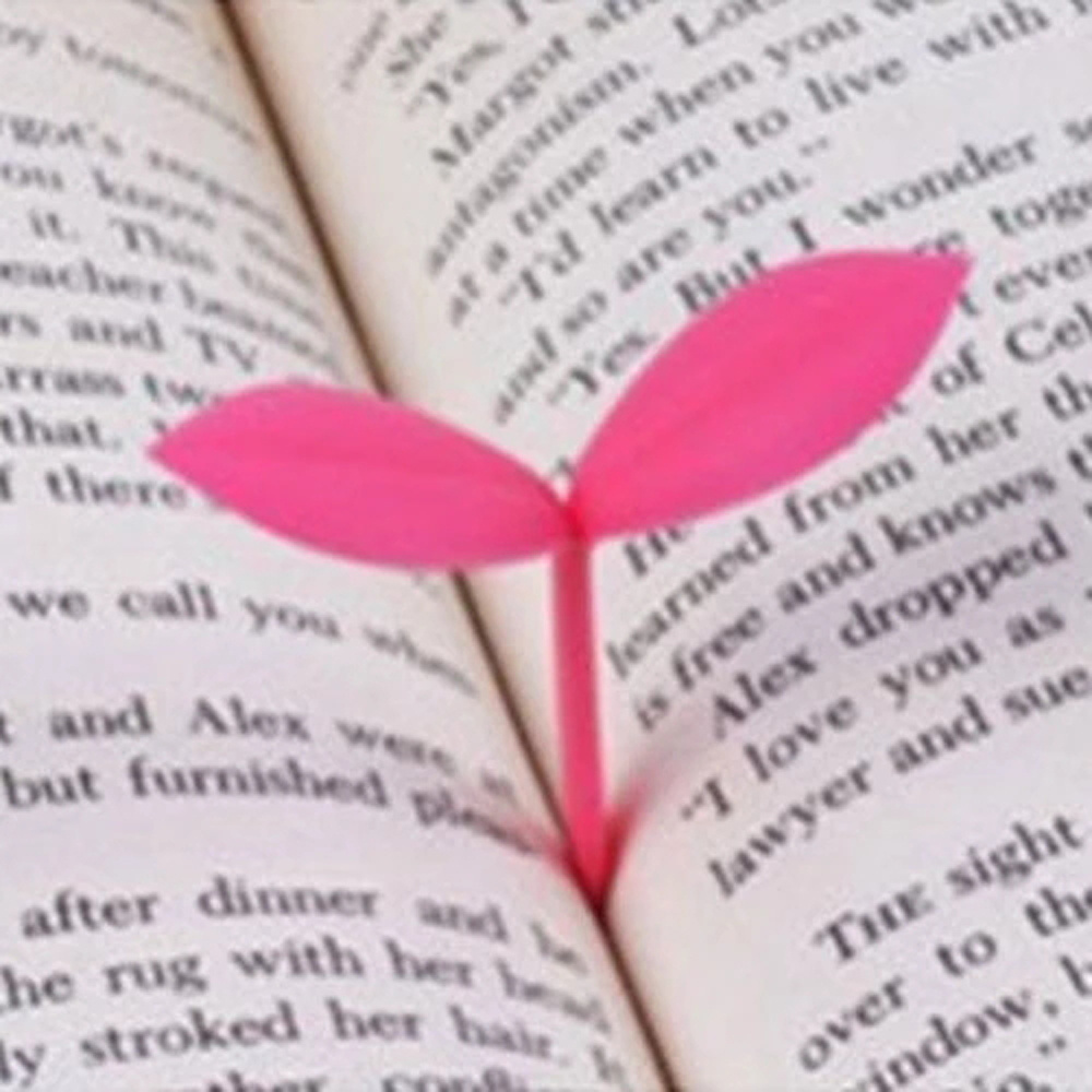 LANFY School Supplies Little Grass Bud Home Office Little Leaves Bookmark Sprout Bookmark Reading Student Gifts Silicone for Bookworm Book Lovers Stationery Grass Buds Bookmark/Multicolor