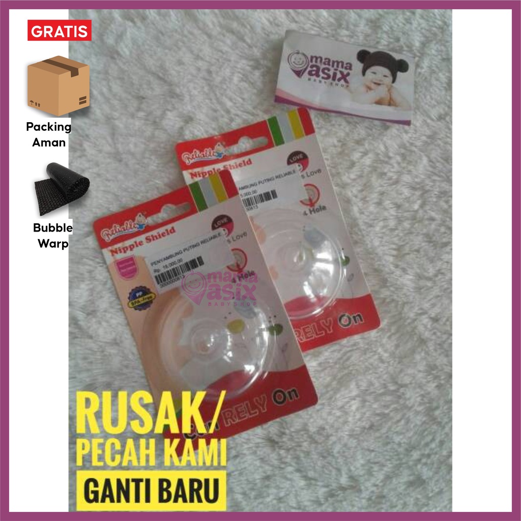 Nipple Shield Reliable / Sambungan Puting / Reliable Penyambung Puting / Pelindung Puting