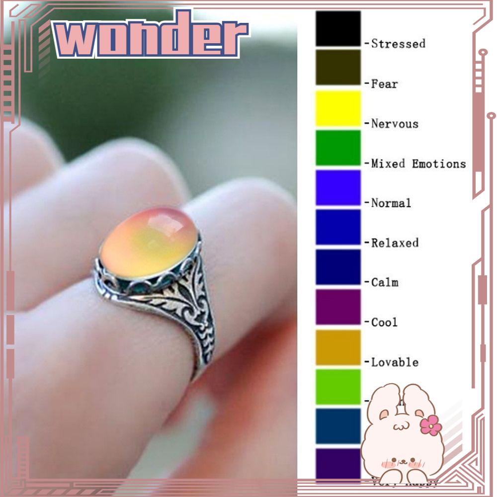 Cincin Luminous Berubah Warna Sesuai Suhu Ukuran 5-11 Untuk Wanita