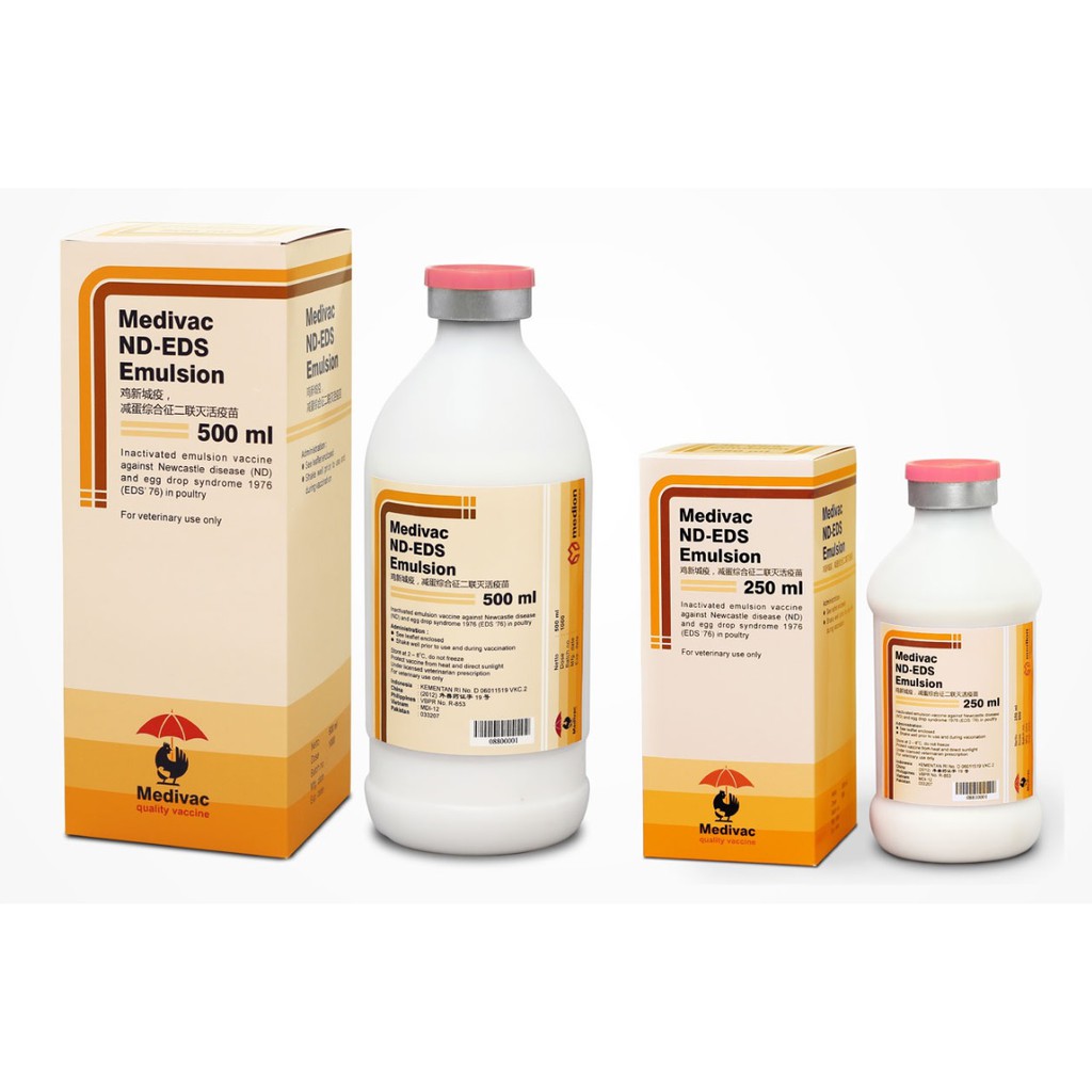 Vaksin Inaktif Medivac Nd Eds Emulsion Shopee Indonesia