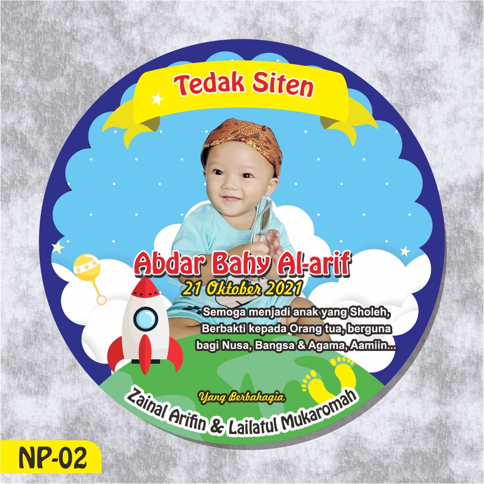 

Sticker Dundunan/Tedak Siten Chromo Glossy