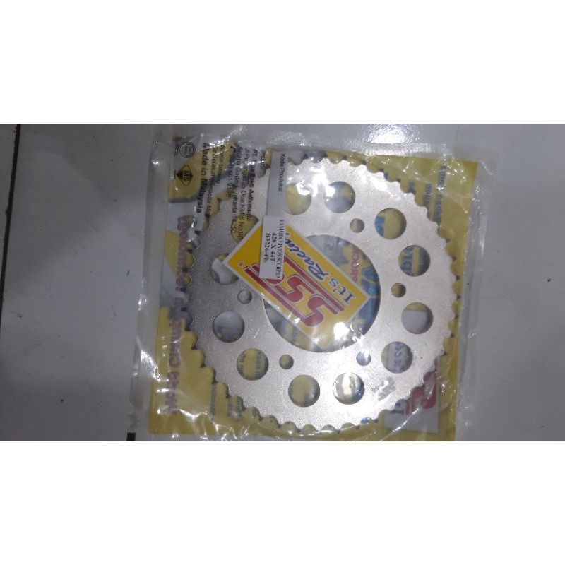 gear sss belakang motor scorpio vixion mx king xabre r15 old  ukuran 428 40 44 & 45