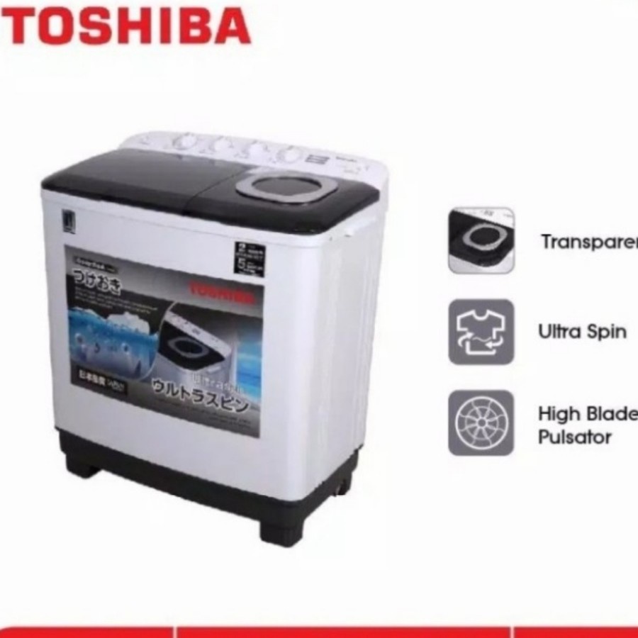 Mesin Cuci Toshiba 2 Tabung 14KG VHJ140MN Twin Tub Toshiba VHJ 140MN