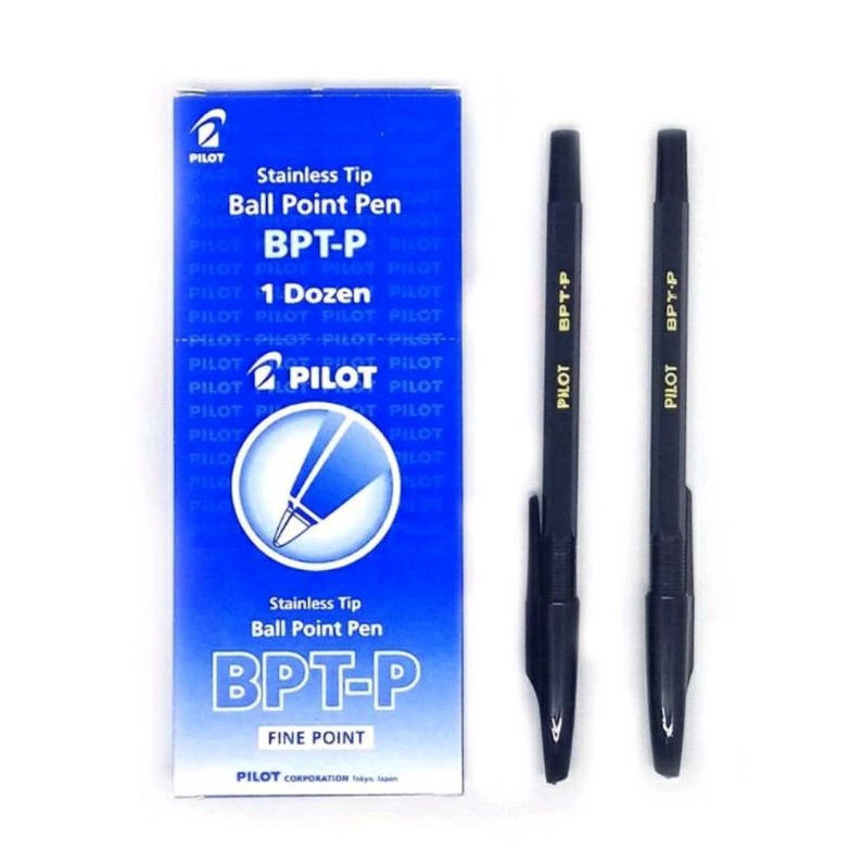 

12 PCS Bolpen/Ballpoint/Pulpen/Ballpen Pilot BPTP Hitam/Biru