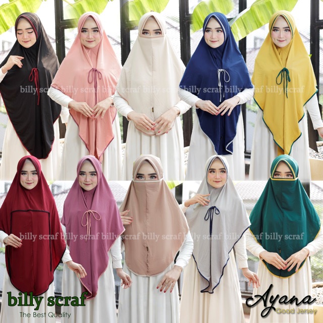 BILLY SCRAF | Khimar AYANA LIST 3in1 Billy