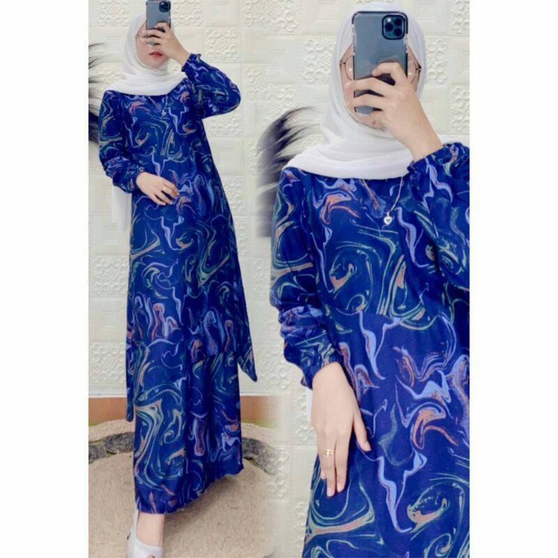 Gamis Malaysia Busui (Resleting Depan)
