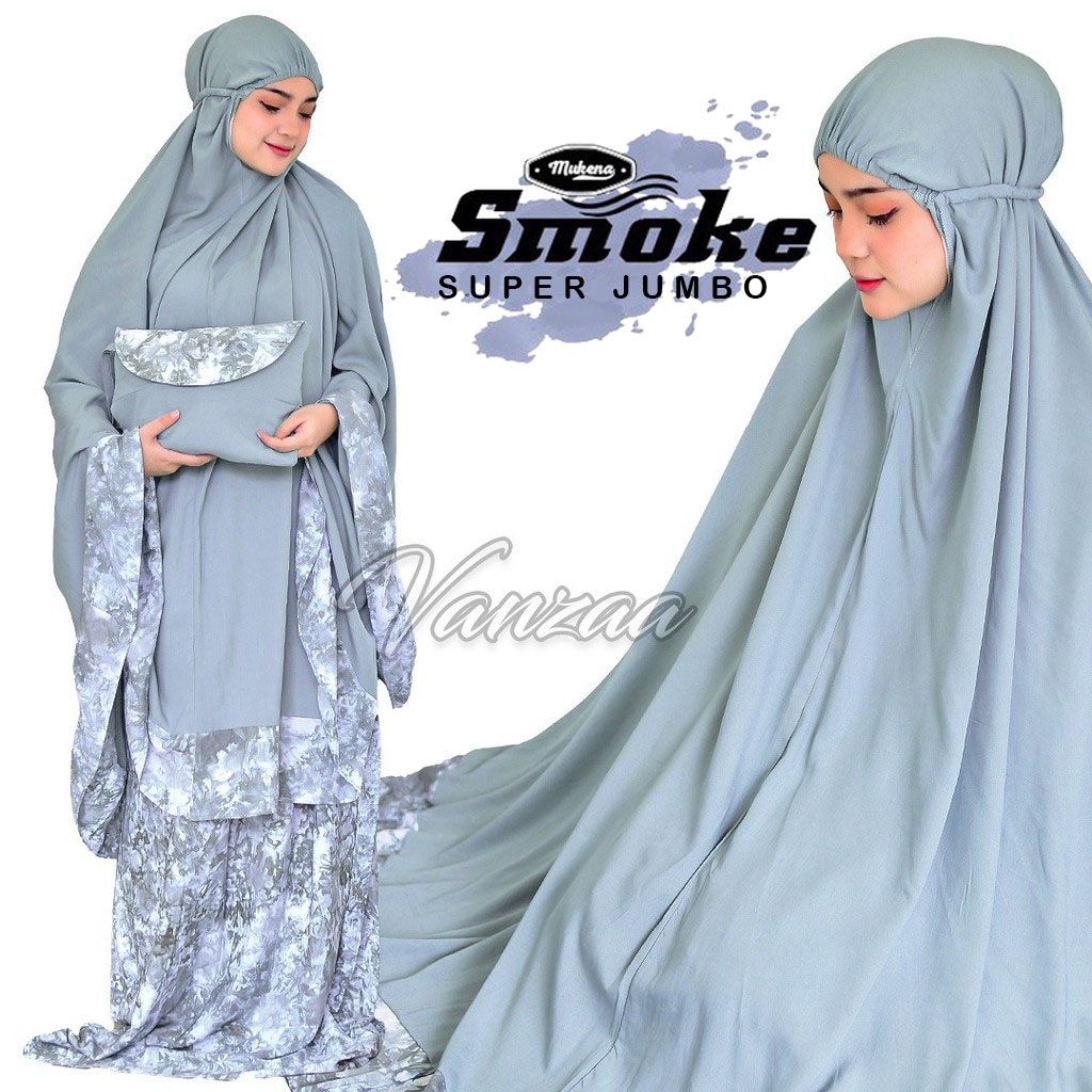 Mukena Bali Smoke Tiedye Premium ORIGINAL VANZAA | MUKENA DEWASA JUMBO | MUKENA DEWASA MURAH 2021