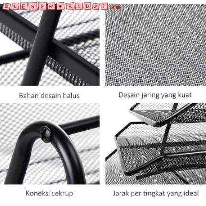 

BISA COD - MURAH! RAK KERTAS 4 SUSUN / RAK Dokumen 4 Susun / RAK Tray Besi 4 Susun / DOCUMENT TRAY 4 LAYERS BlessWorld21