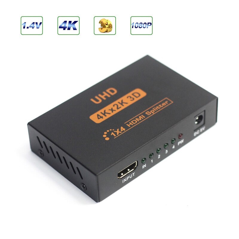 HDMI Splitter 1x4 4K - PC-48 - Black