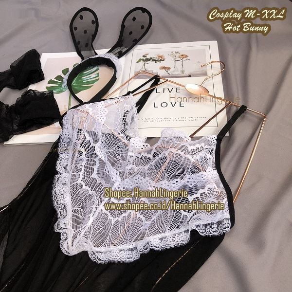 XXL XXL XL L M Lingerie Kostum by Hannah Big Size Costume Bunny Kelinci Rabbit Jumbo Bigsize 752