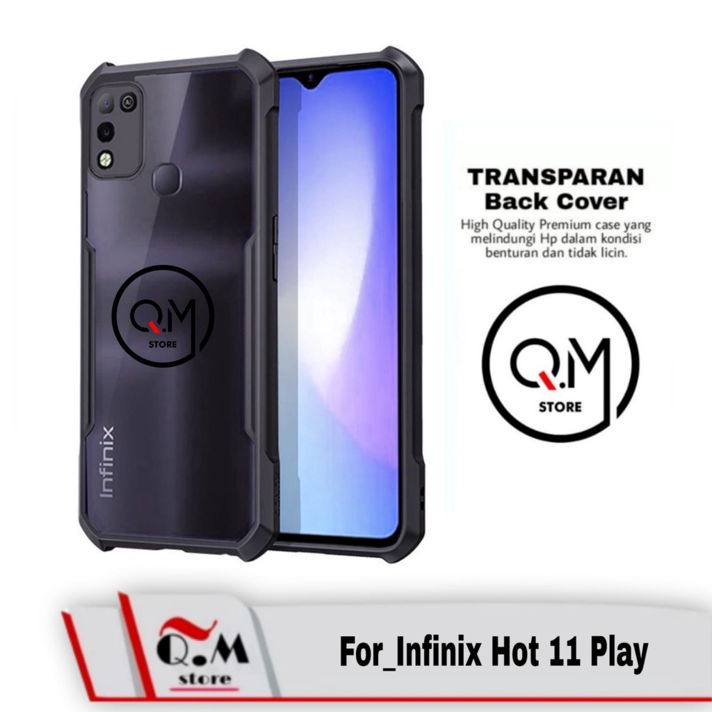 PROMO Case Infinix Hot 11 Play Softcase Transparan Clear Armor Pelindung Back Cover Sockproof