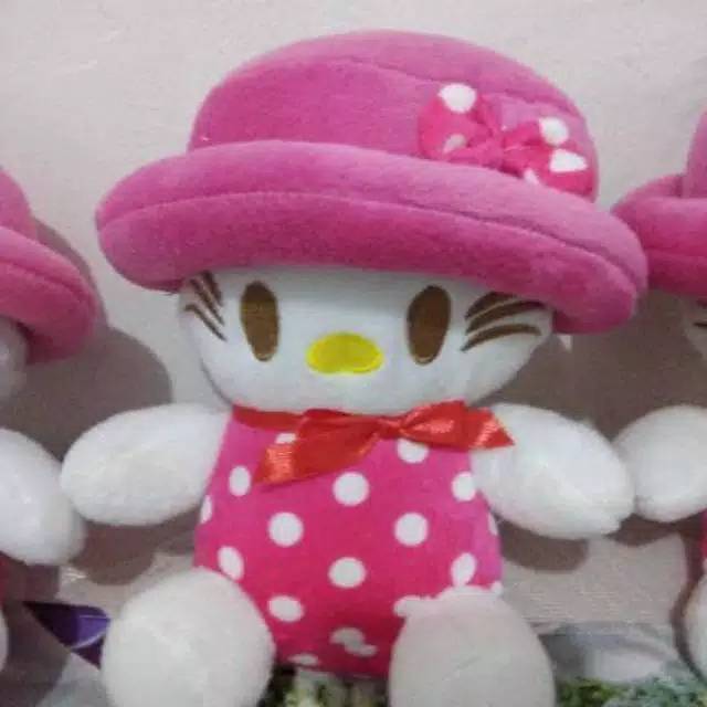 Hello kitty SNI topi pulkadot size:S