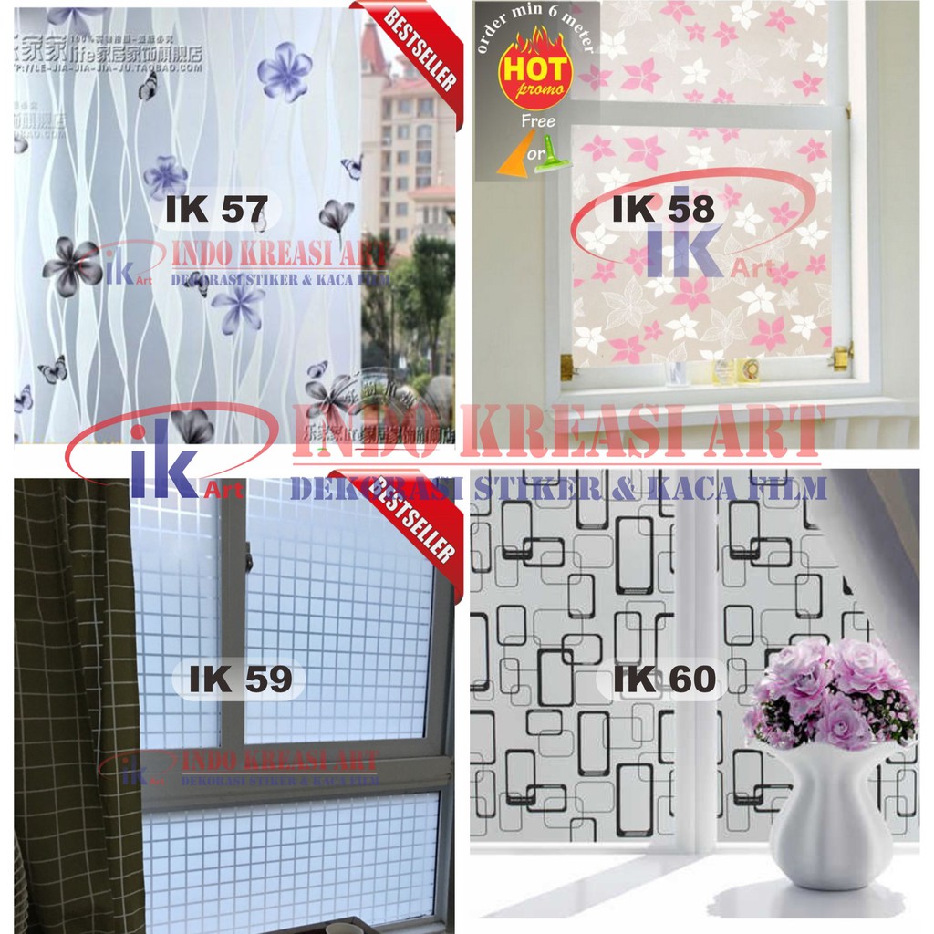 STIKER KACA STICKER KACA MOTIF 122 TERMURAH KACA FILM MOTIF PELAPIS KACA JENDELA
