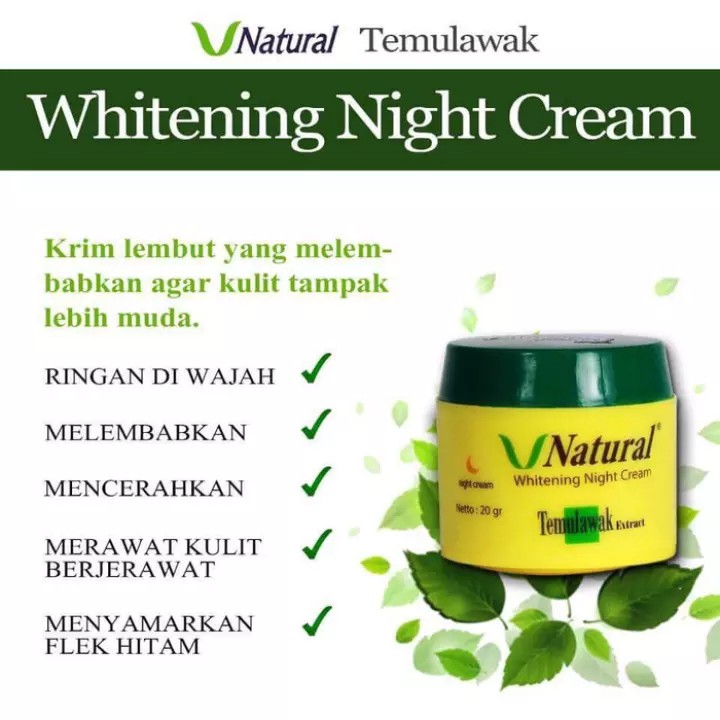 ✨ AKU MURAH ✨Cream Malam Temulawak V Natural Original / BPOM Resmi