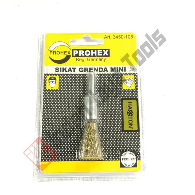 Terbaru Prohex 3450-105 Mata Bor Sikat Kawat 12 Mm Hasston Mini Juara