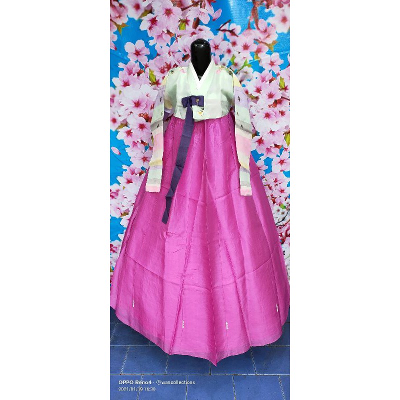 Hanbok yellow sweet