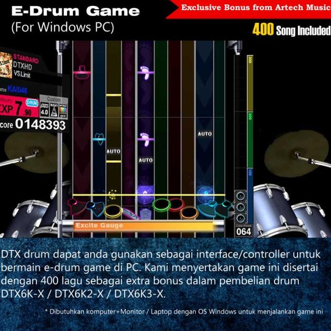 Drum Elektrik Yamaha Dtx6K3X / Dtx6K3 X / Dtx 6 K3X / 6K3 / 6K3X