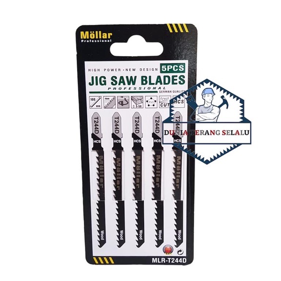 (1 biji) Mata Graji Jig Saw MOLLAR T244D JigSaw Blades MLR-T244D