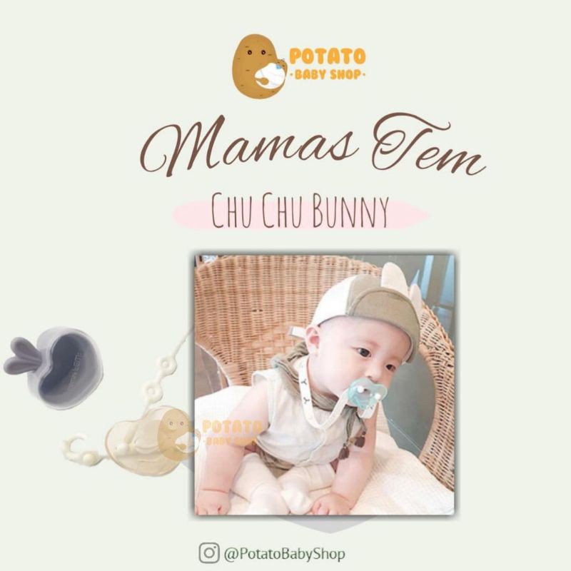 Mamas Tem Bunny ChuChu Silicone Pacifier / kompeng mamastem chuchu