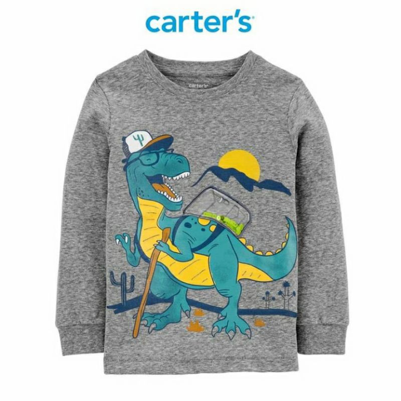 Carter's - Kaos Anak Bayi Laki | Size 3, 6, 9 bulan-Dino LS
