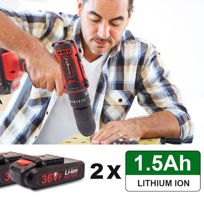 BISA COD ✔️Mesin bor baterai Makita 18V Brushless JLD 48v 36v, 16.8v, 12v bergaransi resmi impact dr