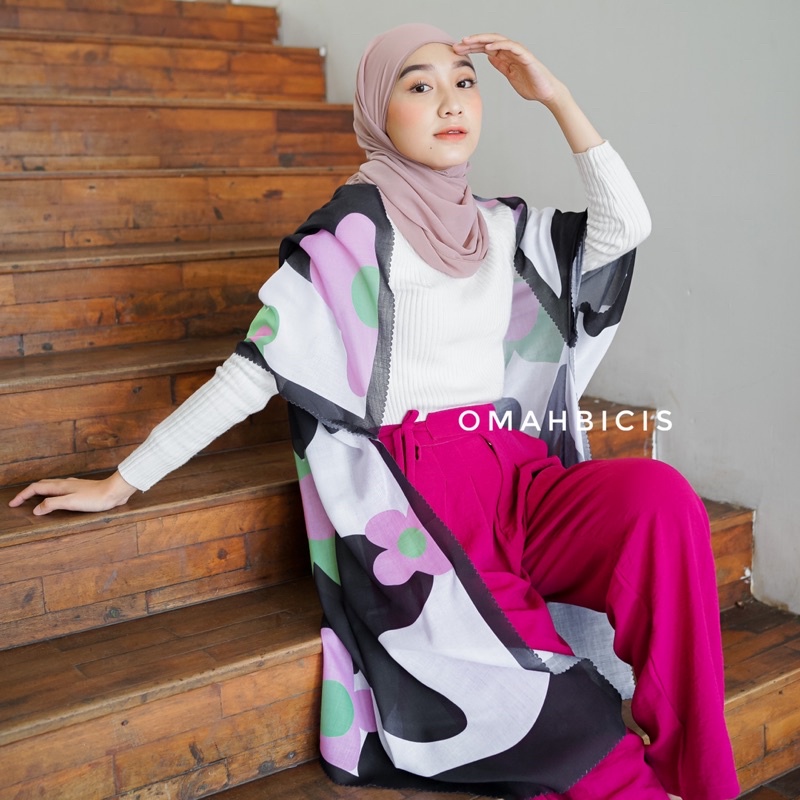 OUTER SCARF by omahbicis / ready stock - Outer rajut-outer hijab